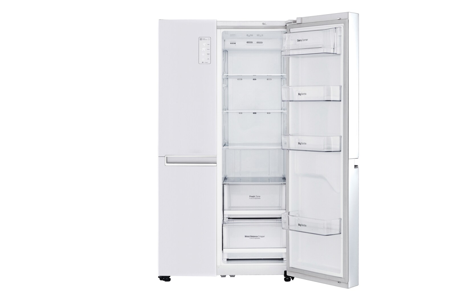 LG 642L Side by Side (Vit) - Energiklass F, Smart Diagnosis™ med Wi-Fi, GSB760SWXV