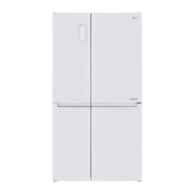 Vy framifrån av 642L Side by Side (Vit) - Energiklass F, Smart Diagnosis™ med Wi-Fi GSB760SWXV