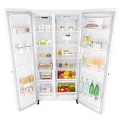 LG 642L Side by Side (Vit) - Energiklass F, Smart Diagnosis™ med Wi-Fi, GSB760SWXV