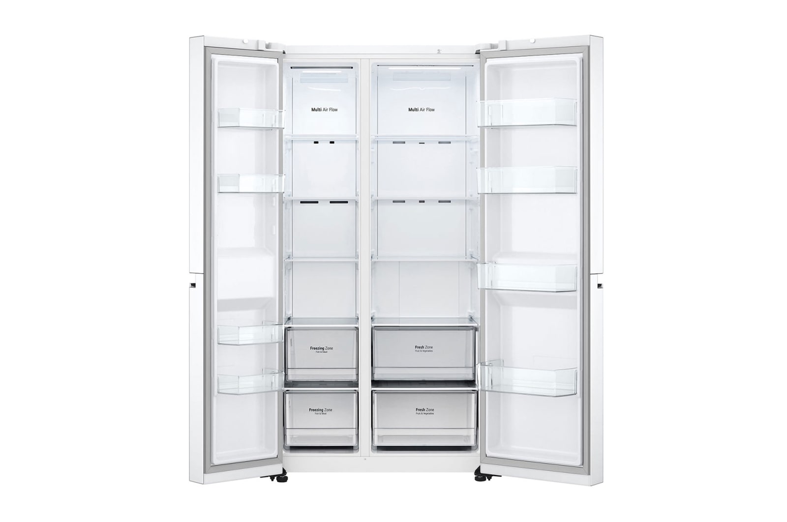 double door open view without food