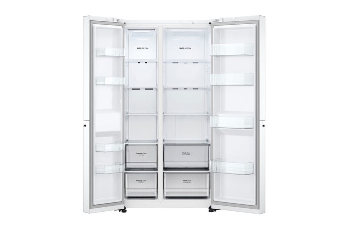 double door open view without food