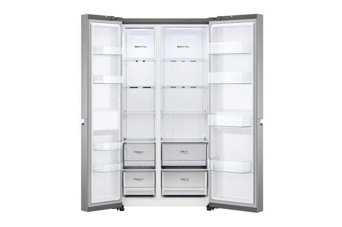 LG 655L Side by Side (Shiny Steel), Energiklass, F , Smart Diagnosis™, GSBV70PZTM