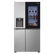 LG 635L InstaView™ Side by Side (Prime Silver), Energiklass D, Vatten/is via röranslutning, Smart Diagnosis™ med Wi-Fi, GSGV80PYLD