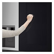 LG 635L InstaView™ Side by Side (Prime Silver), Energiklass D, Vatten/is via röranslutning, Smart Diagnosis™ med Wi-Fi, GSGV80PYLD
