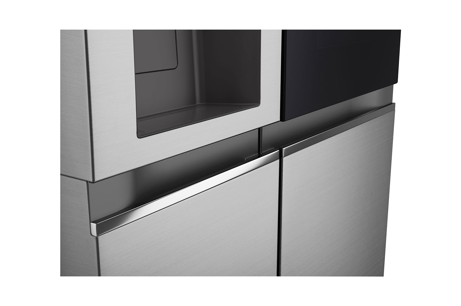 LG 635L InstaView™ Side by Side (Prime Silver), Energiklass E, Vatten/is utan röranslutning, Smart Diagnosis™ med Wi-Fi, GSGV81PYLL