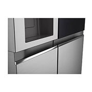LG 635L InstaView™ Side by Side (Prime Silver), Energiklass E, Vatten/is utan röranslutning, Smart Diagnosis™ med Wi-Fi, GSGV81PYLL