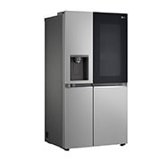 LG 635L InstaView™ Side by Side (Prime Silver), Energiklass E, Vatten/is utan röranslutning, Smart Diagnosis™ med Wi-Fi, GSGV81PYLL
