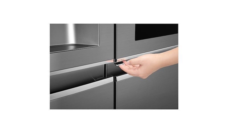 LG 625L InstaView Door in Door™ Side by Side (Shiny Steel) -  Energiklass F, Vatten/is utan röranslutning, Smart Diagnosis™ med Wi-Fi, GSI961PZAZ
