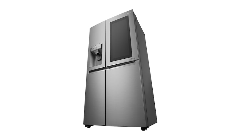 LG 625L InstaView Door in Door™ Side by Side (Shiny Steel) -  Energiklass F, Vatten/is utan röranslutning, Smart Diagnosis™ med Wi-Fi, GSI961PZAZ