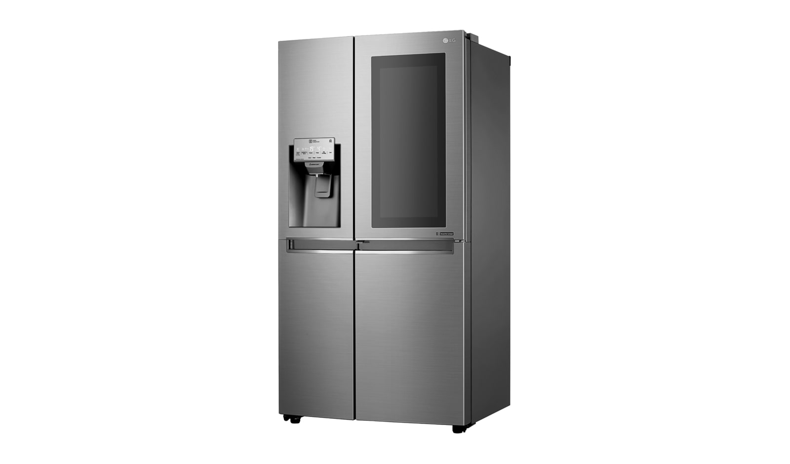 LG 625L InstaView Door in Door™ Side by Side (Shiny Steel) -  Energiklass F, Vatten/is utan röranslutning, Smart Diagnosis™ med Wi-Fi, GSI961PZAZ