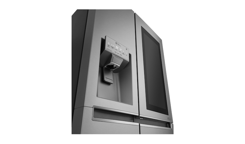 LG 625L InstaView Door in Door™ Side by Side (Shiny Steel) -  Energiklass F, Vatten/is utan röranslutning, Smart Diagnosis™ med Wi-Fi, GSI961PZAZ