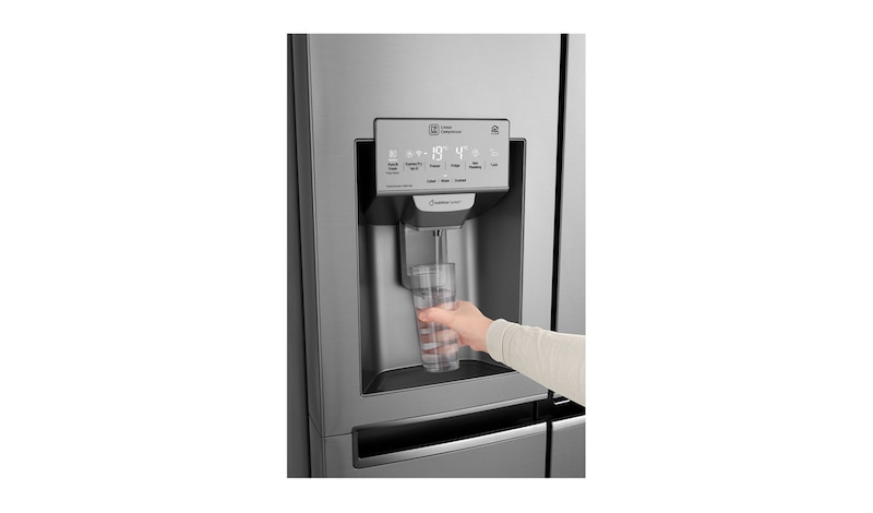 LG 625L InstaView Door in Door™ Side by Side (Shiny Steel) -  Energiklass F, Vatten/is utan röranslutning, Smart Diagnosis™ med Wi-Fi, GSI961PZAZ