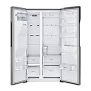 LG 606L Door in Door™ Side by Side (Mörkgrå) - Energiklass F, Vatten/is utan röranslutning, Smart Diagnosis™, GSJ361DIDV