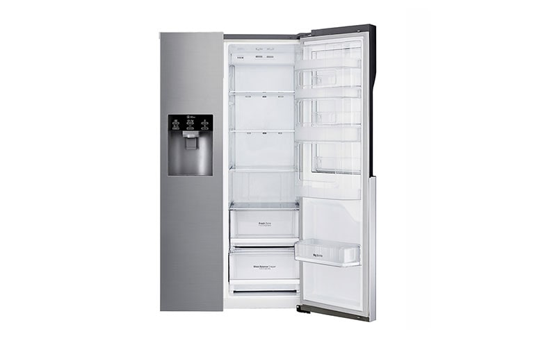 LG Side-by-Side med stor kapacitet,  vattenanslutning och uppgraderad Door-in-Door™, GSJ560PZXV