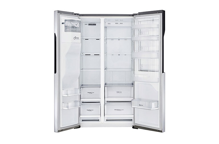 LG Side-by-Side med stor kapacitet,  vattenanslutning och uppgraderad Door-in-Door™, GSJ560PZXV