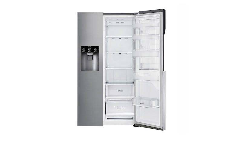 LG Side-by-Side med stor kapacitet,  vattenanslutning och uppgraderad Door-in-Door™, GSJ560PZXV