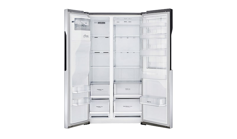 LG Side-by-Side med stor kapacitet,  vattenanslutning och uppgraderad Door-in-Door™, GSJ560PZXV