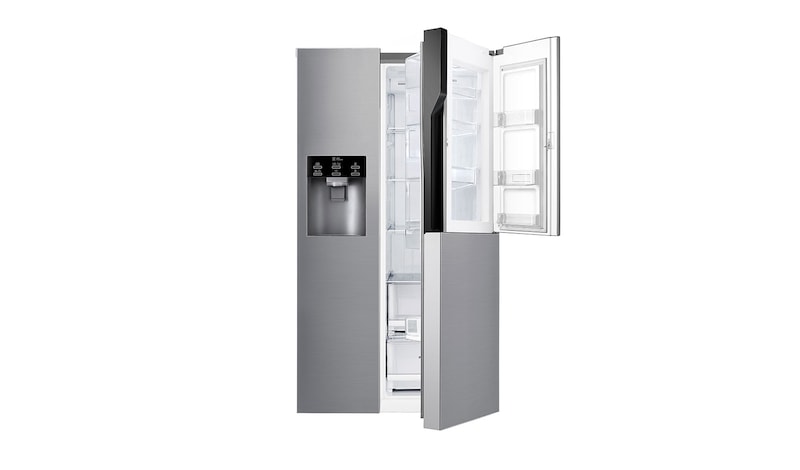 LG Side-by-Side med stor kapacitet,  vattenanslutning och uppgraderad Door-in-Door™, GSJ560PZXV