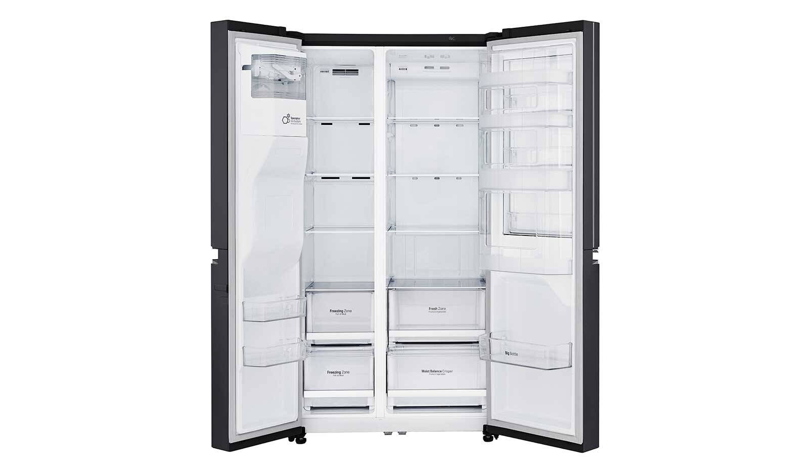 LG 625L Door in Door™ Side by Side (Svart) - Energiklass F, Vatten/is via röranslutning, Smart Diagnosis™ med Wi-Fi, GSJ760WBXV