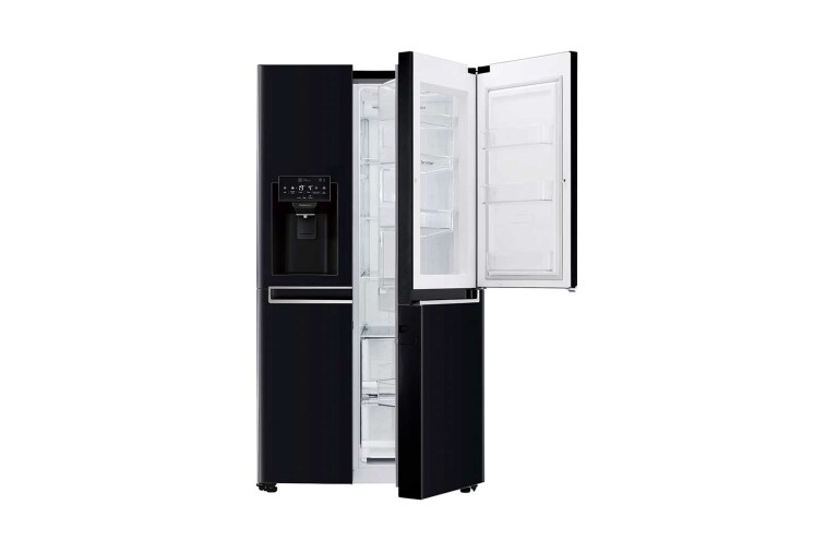 LG 625L Door in Door™ Side by Side (Svart) - Energiklass F, Vatten/is via röranslutning, Smart Diagnosis™ med Wi-Fi, GSJ760WBXV