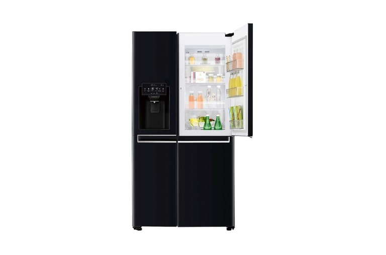 LG 625L Door in Door™ Side by Side (Svart) - Energiklass F, Vatten/is via röranslutning, Smart Diagnosis™ med Wi-Fi, GSJ760WBXV