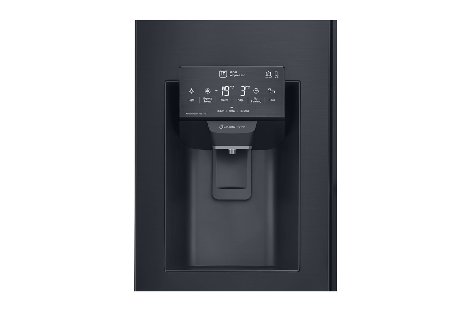 LG 625L Door in Door™ Side by Side (Matte Black) - Energiklass F, Vatten/is utan röranslutning, Smart Diagnosis™ med Wi-Fi, GSJ761MCZZ