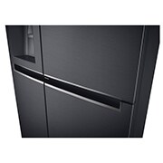 LG 625L Door in Door™ Side by Side (Matte Black) - Energiklass F, Vatten/is utan röranslutning, Smart Diagnosis™ med Wi-Fi, GSJ761MCZZ