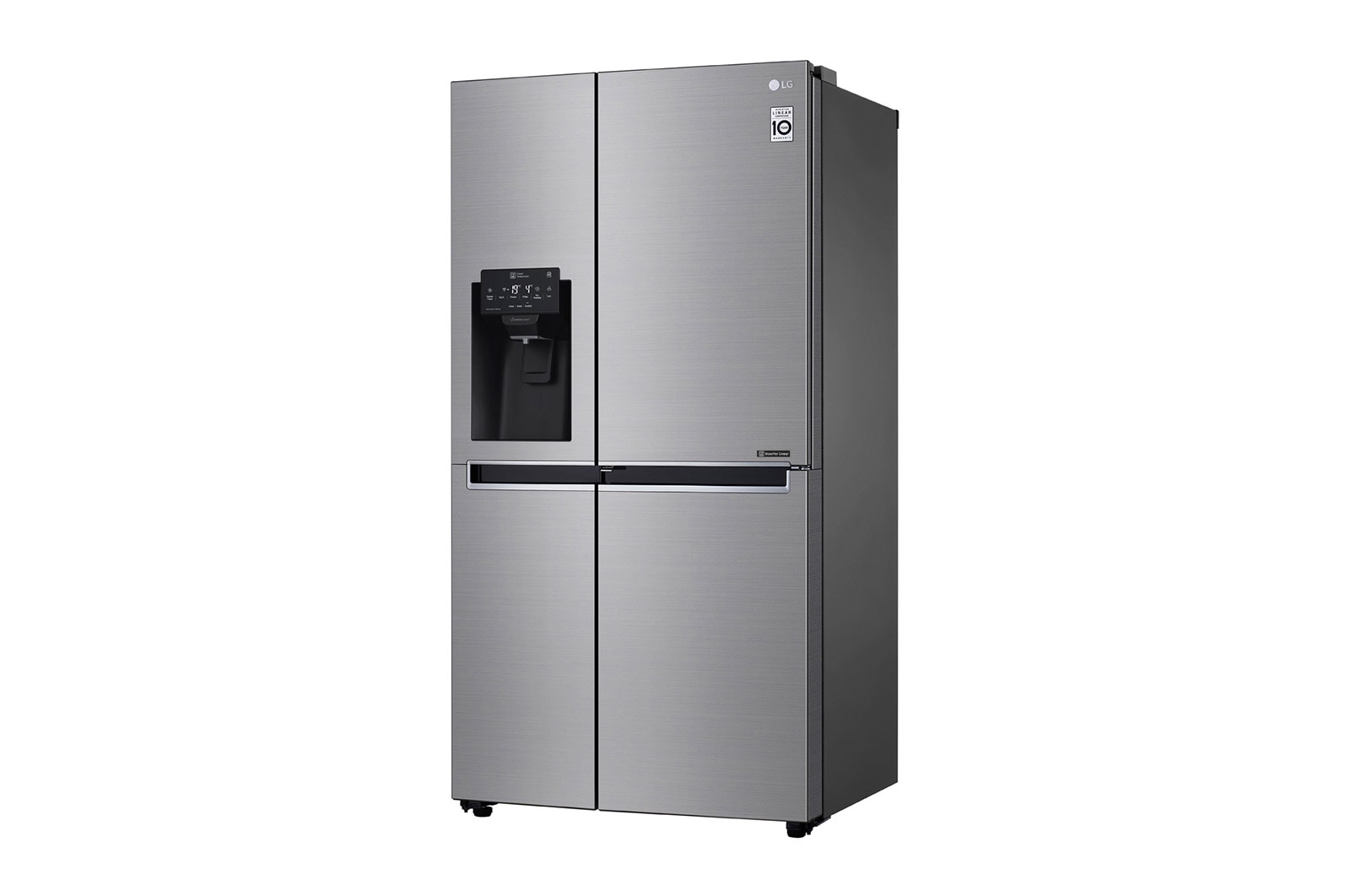 LG 625L Door in Door™ Side by Side (Shiny Steel) - Energiklass E, Vann/isdispenser uten vanntilkobling og Smart Diagnosis™ med Wi-Fi, GSJ761PZEE