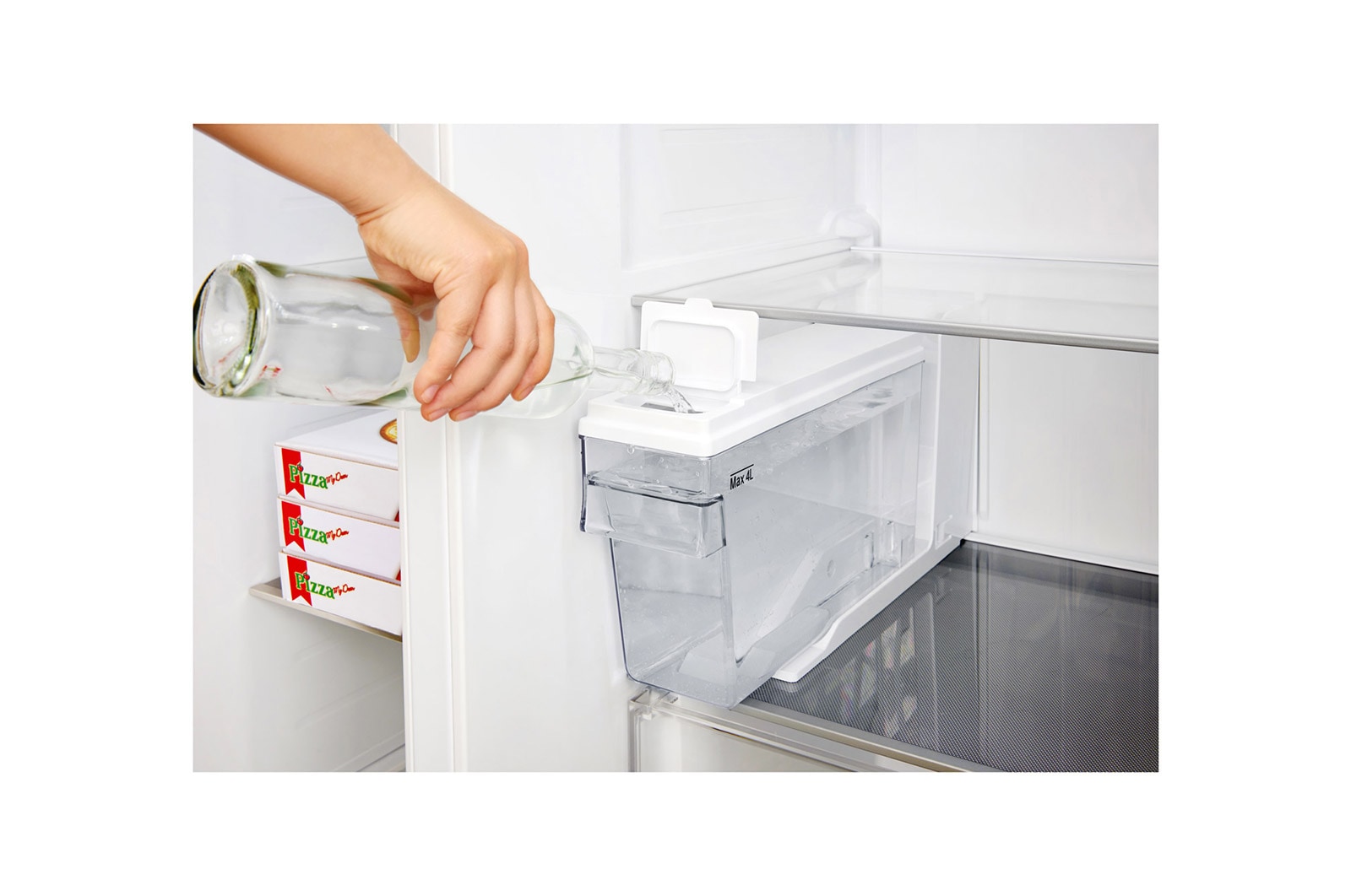 LG 625L Door in Door™ Side by Side (Shiny Steel) - Energiklass E, Vann/isdispenser uten vanntilkobling og Smart Diagnosis™ med Wi-Fi, GSJ761PZEE