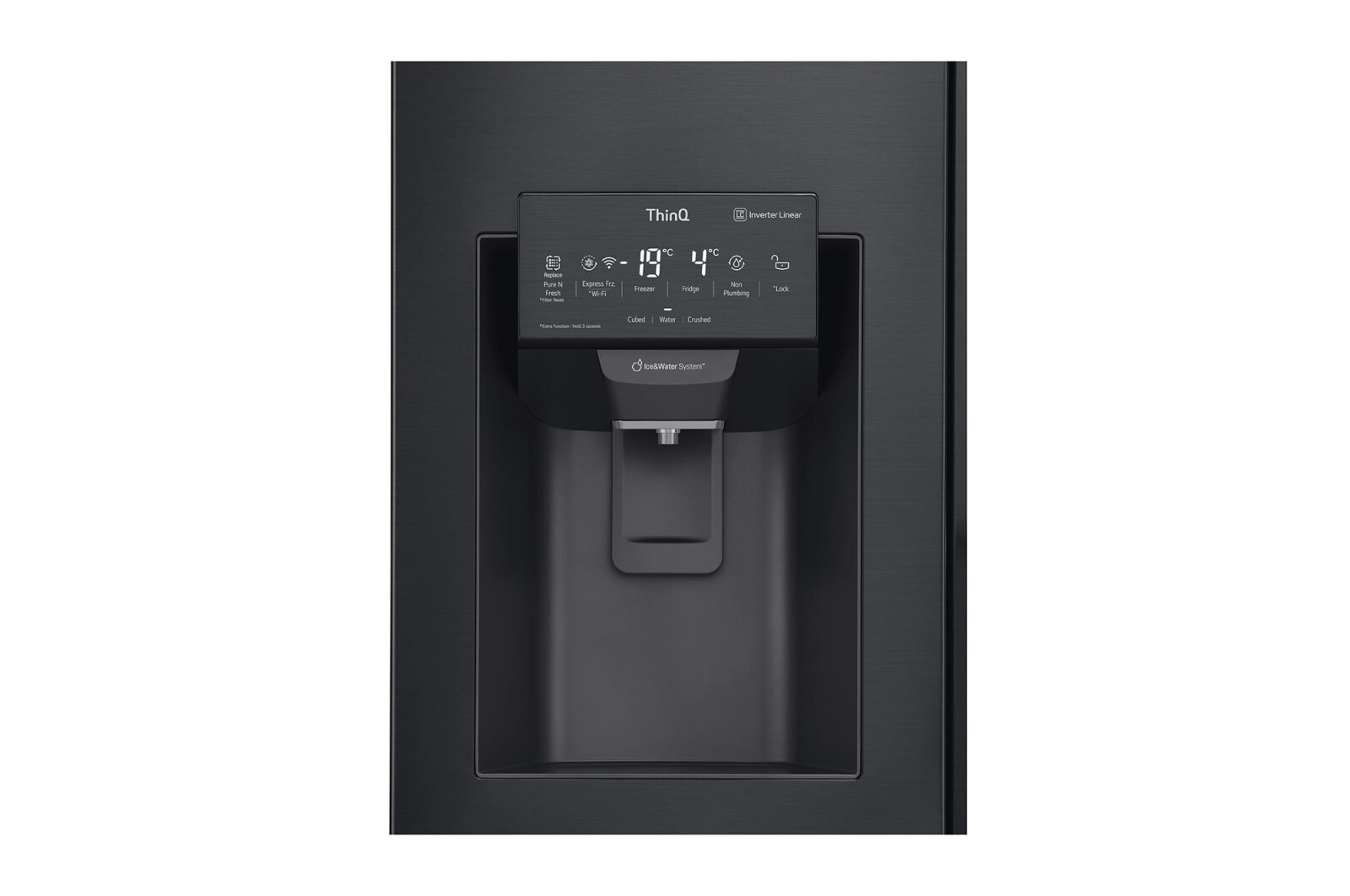 LG 625L Door in Door™ Side by Side (Matte Black) - Energiklass E, Vatten/is utan röranslutning, Smart Diagnosis™ med Wi-Fi, GSJ961MCCZ