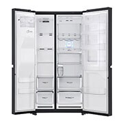 LG 625L Door in Door™ Side by Side (Matte Black) - Energiklass E, Vatten/is utan röranslutning, Smart Diagnosis™ med Wi-Fi, GSJ961MCCZ