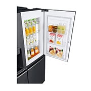 LG 625L Door in Door™ Side by Side (Matte Black) - Energiklass E, Vatten/is utan röranslutning, Smart Diagnosis™ med Wi-Fi, GSJ961MCCZ