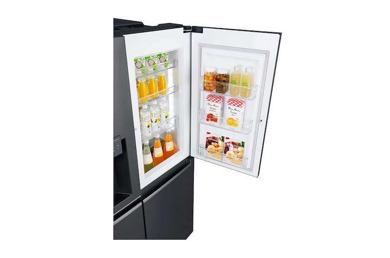 LG 625L Door in Door™ Side by Side (Matte Black) - Energiklass F, Vatten/is utan röranslutning, Smart Diagnosis™ med Wi-Fi, GSJ961MCVZ