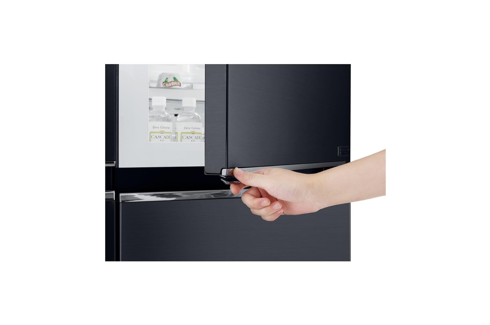 LG 625L Door in Door™ Side by Side (Matte Black) - Energiklass F, Vatten/is utan röranslutning, Smart Diagnosis™ med Wi-Fi, GSJ961MCVZ