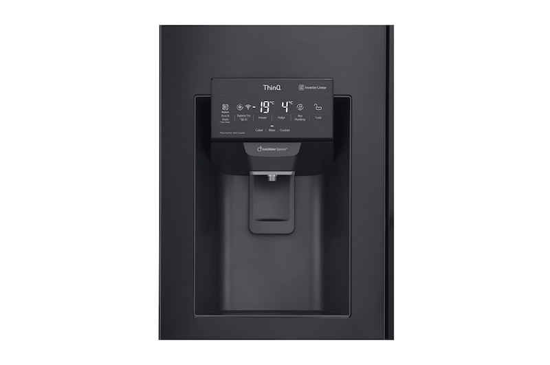 LG 625L Door in Door™ Side by Side (Matte Black) - Energiklass F, Vatten/is utan röranslutning, Smart Diagnosis™ med Wi-Fi, GSJ961MCVZ