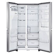 LG 625L Door in Door™ Side by Side (Noble Steel) - Energiklass E, Vatten/is utan röranslutning, Smart Diagnosis™ med Wi-Fi, GSJ961NSZE