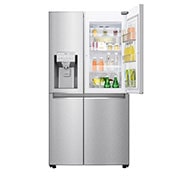LG 625L Door in Door™ Side by Side (Noble Steel) - Energiklass E, Vatten/is utan röranslutning, Smart Diagnosis™ med Wi-Fi, GSJ961NSZE
