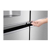 LG 625L Door in Door™ Side by Side (Noble Steel) - Energiklass E, Vatten/is utan röranslutning, Smart Diagnosis™ med Wi-Fi, GSJ961NSZE
