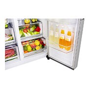 LG 625L Door in Door™ Side by Side (Noble Steel) - Energiklass E, Vatten/is utan röranslutning, Smart Diagnosis™ med Wi-Fi, GSJ961NSZE