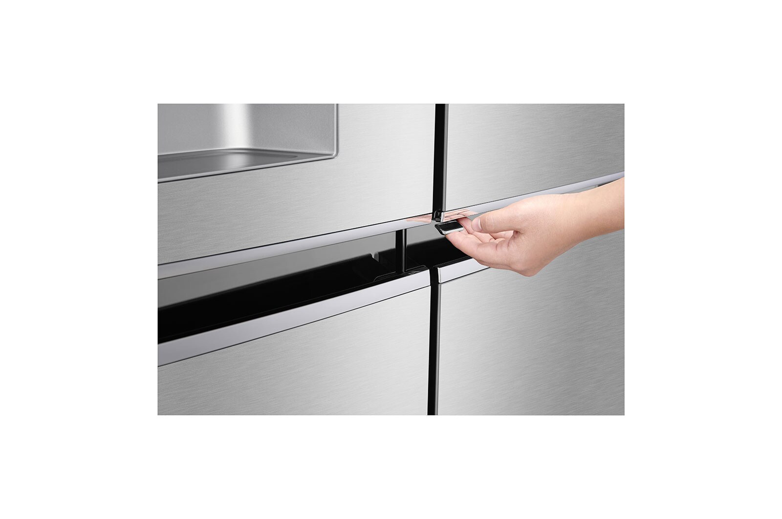 LG 625L Door in Door™ Side by Side (Noble Steel) - Energiklass E, Vatten/is utan röranslutning, Smart Diagnosis™ med Wi-Fi, GSJ961NSZE
