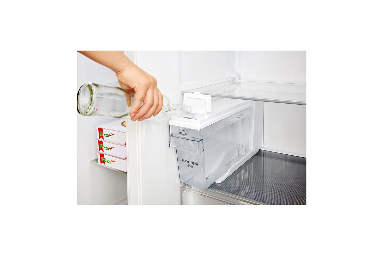 LG 625L Door in Door™ Side by Side (Noble Steel) - Energiklass E, Vatten/is utan röranslutning, Smart Diagnosis™ med Wi-Fi, GSJ961NSZE