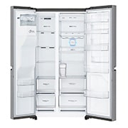 LG 625L Door in Door™ Side by Side (Shiny Steel) - Energiklass E, Vatten/is utan röranslutning, Smart Diagnosis™ med Wi-Fi, GSJ961PZCZ