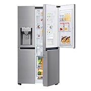 LG 625L Door in Door™ Side by Side (Shiny Steel) - Energiklass E, Vatten/is utan röranslutning, Smart Diagnosis™ med Wi-Fi, GSJ961PZCZ