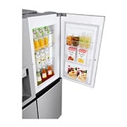 LG 625L Door in Door™ Side by Side (Shiny Steel) - Energiklass F, Vatten/is utan röranslutning, Smart Diagnosis™ med Wi-Fi, GSJ961PZVZ