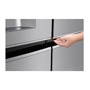 LG 625L Door in Door™ Side by Side (Shiny Steel) - Energiklass F, Vatten/is utan röranslutning, Smart Diagnosis™ med Wi-Fi, GSJ961PZVZ