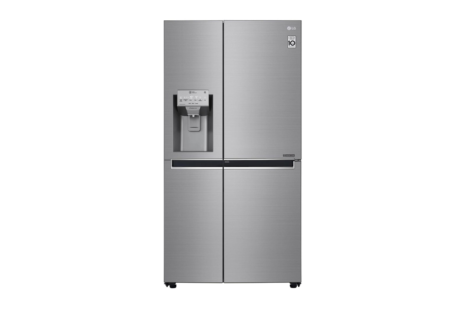 LG 625L Door in Door™ Side by Side (Shiny Steel) - Energiklass F, Vatten/is utan röranslutning, Smart Diagnosis™ med Wi-Fi, GSJ961PZVZ