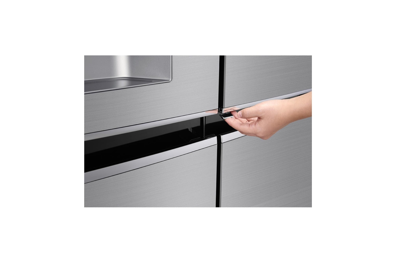 LG 625L Door in Door™ Side by Side (Shiny Steel) - Energiklass F, Vatten/is utan röranslutning, Smart Diagnosis™ med Wi-Fi, GSJ961PZVZ
