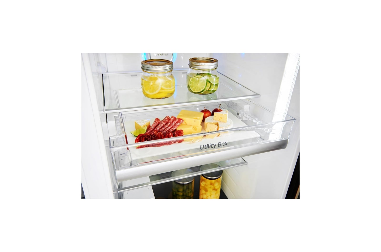 LG 625L Door in Door™ Side by Side (Shiny Steel) - Energiklass F, Vatten/is utan röranslutning, Smart Diagnosis™ med Wi-Fi, GSJ961PZVZ