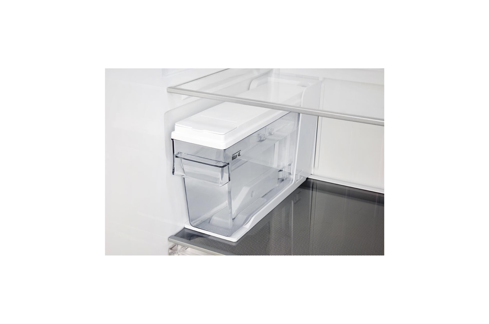 LG 625L Door in Door™ Side by Side (Shiny Steel) - Energiklass F, Vatten/is utan röranslutning, Smart Diagnosis™ med Wi-Fi, GSJ961PZVZ
