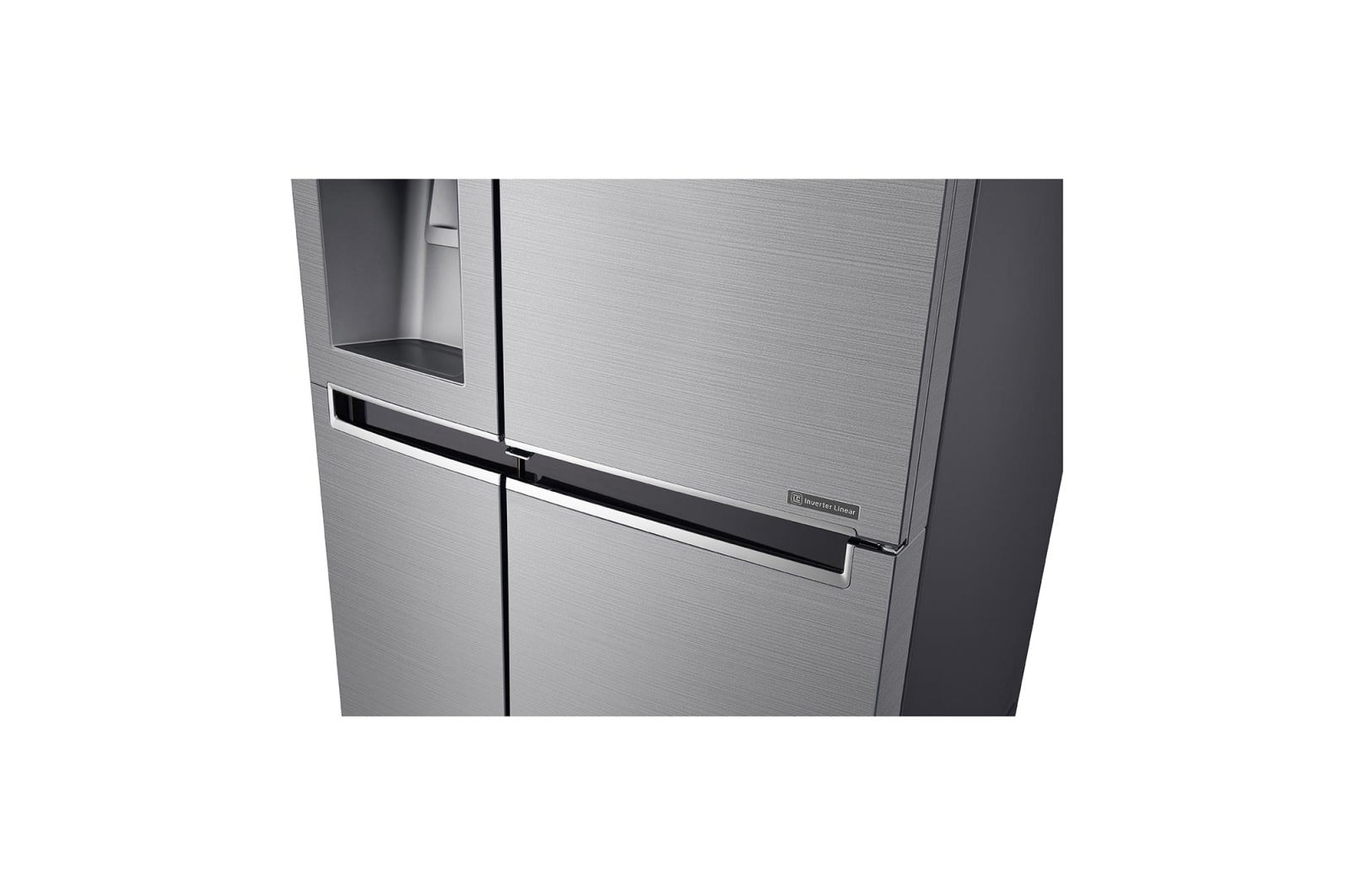 LG 625L Door in Door™ Side by Side (Shiny Steel) - Energiklass F, Vatten/is utan röranslutning, Smart Diagnosis™ med Wi-Fi, GSJ961PZVZ